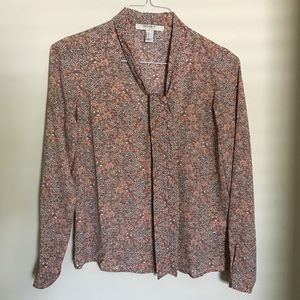Pink floral F21 blouse